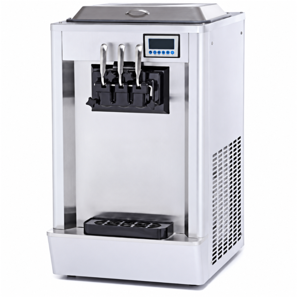 Máquina profesional de helado soft BQ333T-P con sistema de precooling independiente