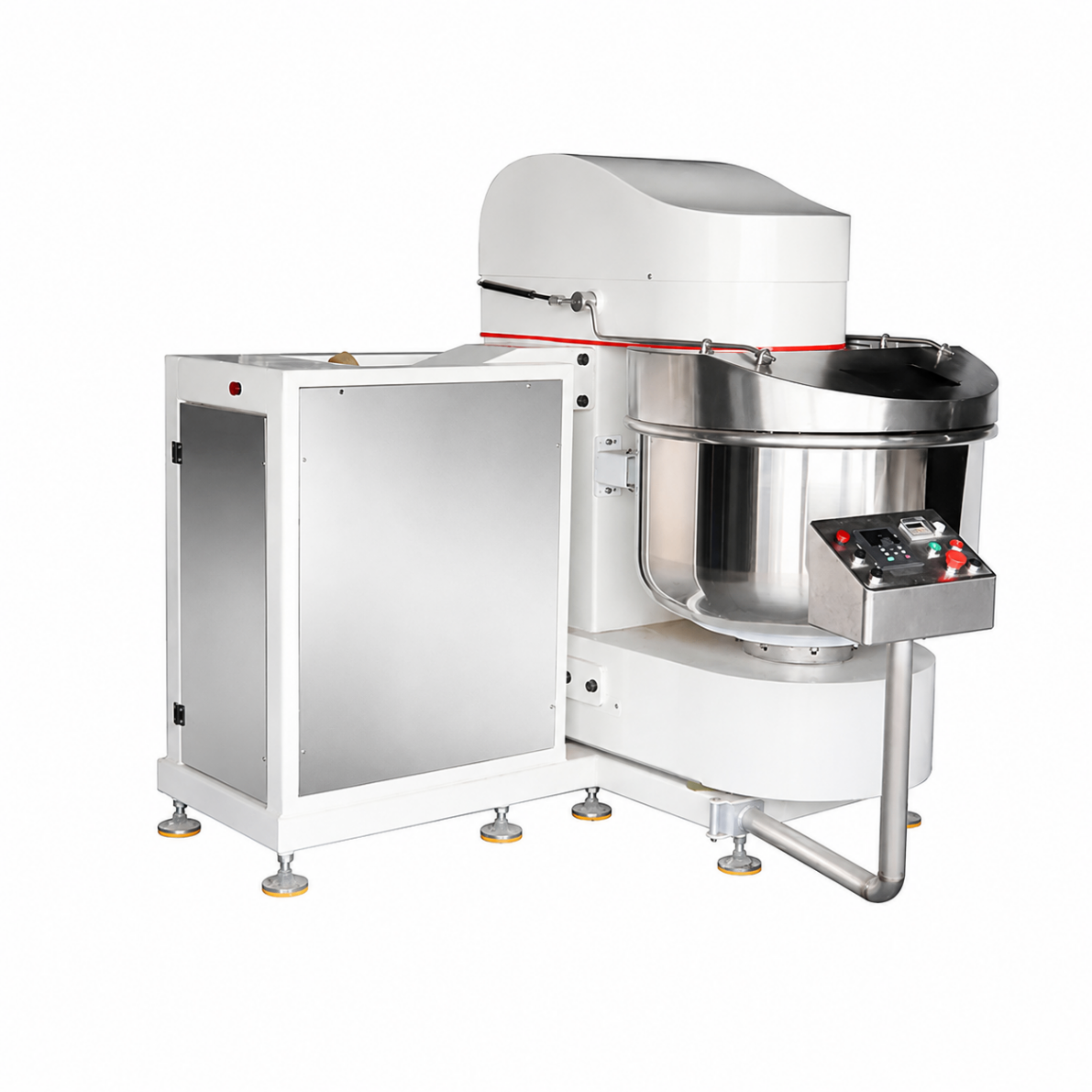 Amasadora Espiral Industrial Basculante Automática 120kg de Masa | 75kg de Harina y Cuba de 150L S-7