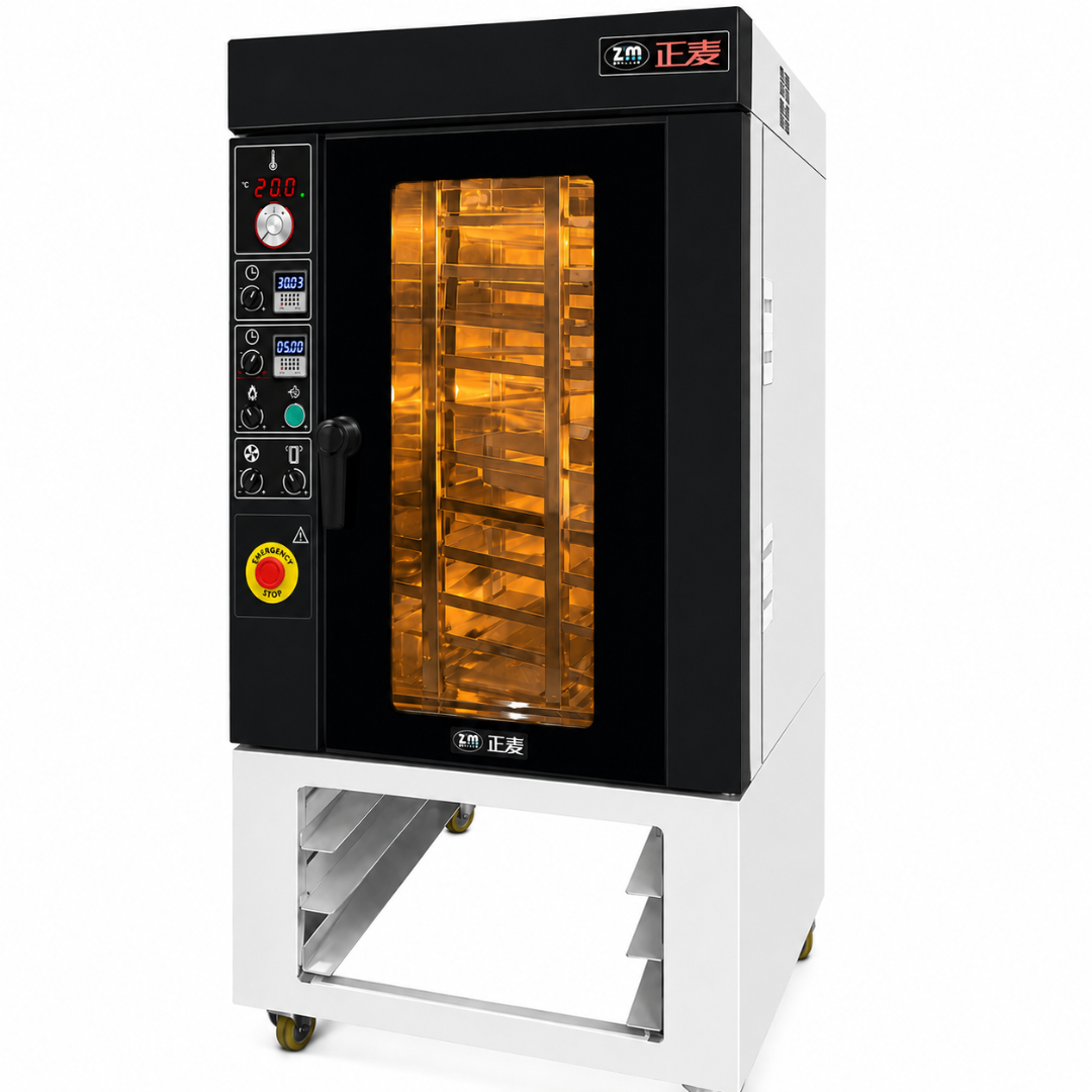 Horno Rotativo a Gas ZMRZ-10M – 10 Bandejas – Convección – Panel Manual