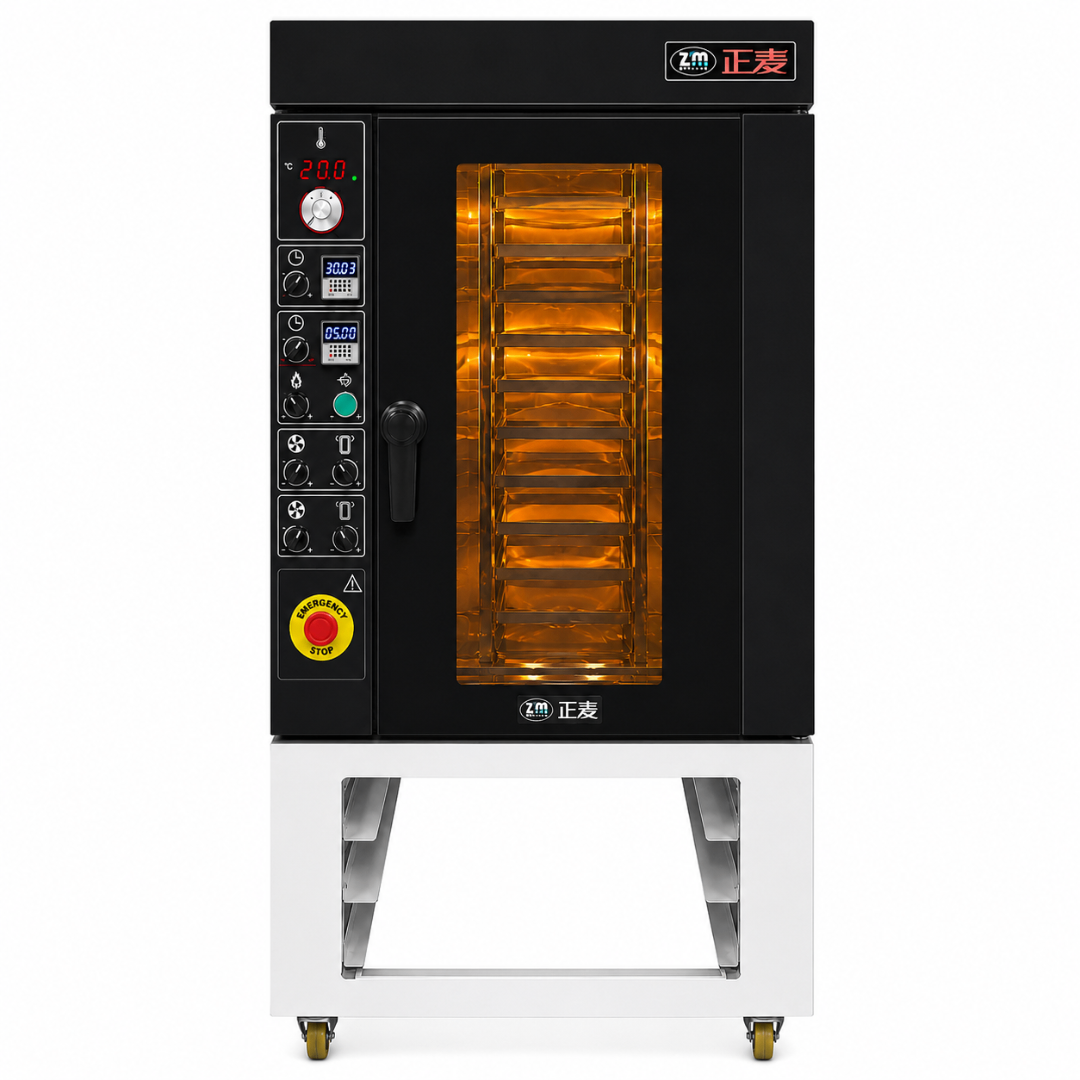 Horno Rotativo a Gas ZMRZ-10M – 10 Bandejas – Convección – Panel Manual