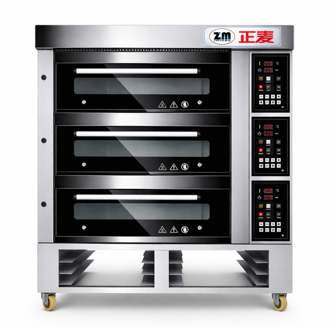 Horno de Piso a Gas ZMC-315M – Panel Control Digital – 3 Cámaras – 220V – 0.3 kW