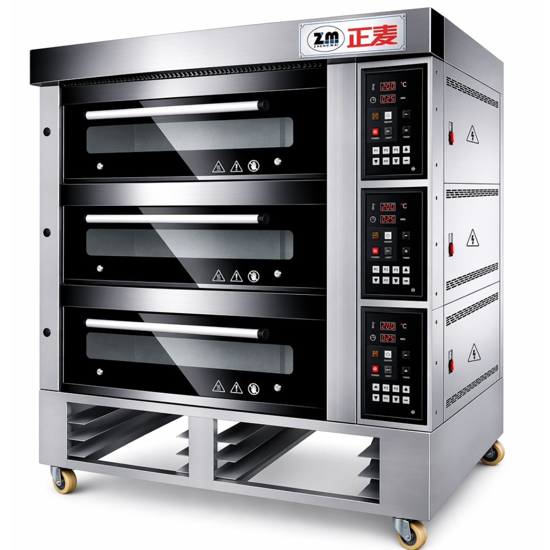 Horno de Piso a Gas ZMC-315M – Panel Control Digital – 3 Cámaras – 220V – 0.3 kW