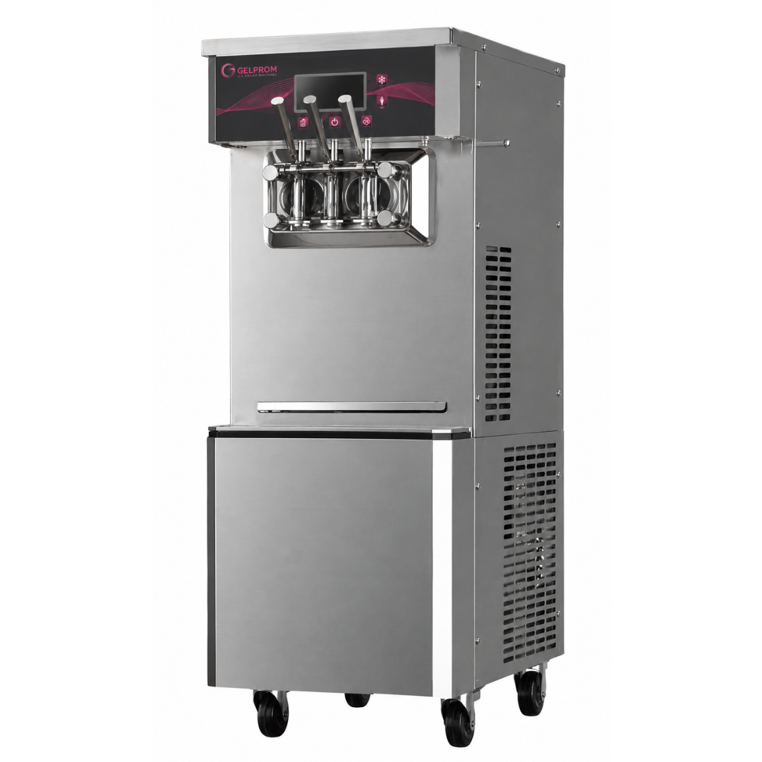 Máquina Profesional de Helado Soft GP300F-AP-F – 2 sabores + mix, con pasteurización