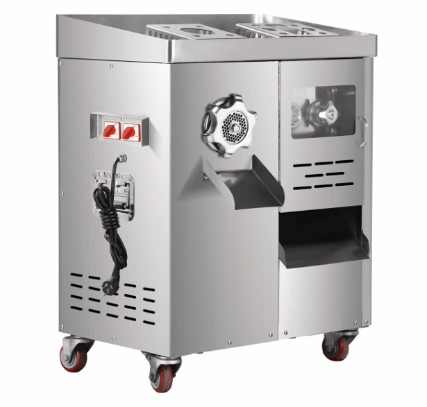 Máquina Combinada Cortadora y Picadora de Carne Estilo Bandeja, Fácil Desmontaje y Máxima Capacidad