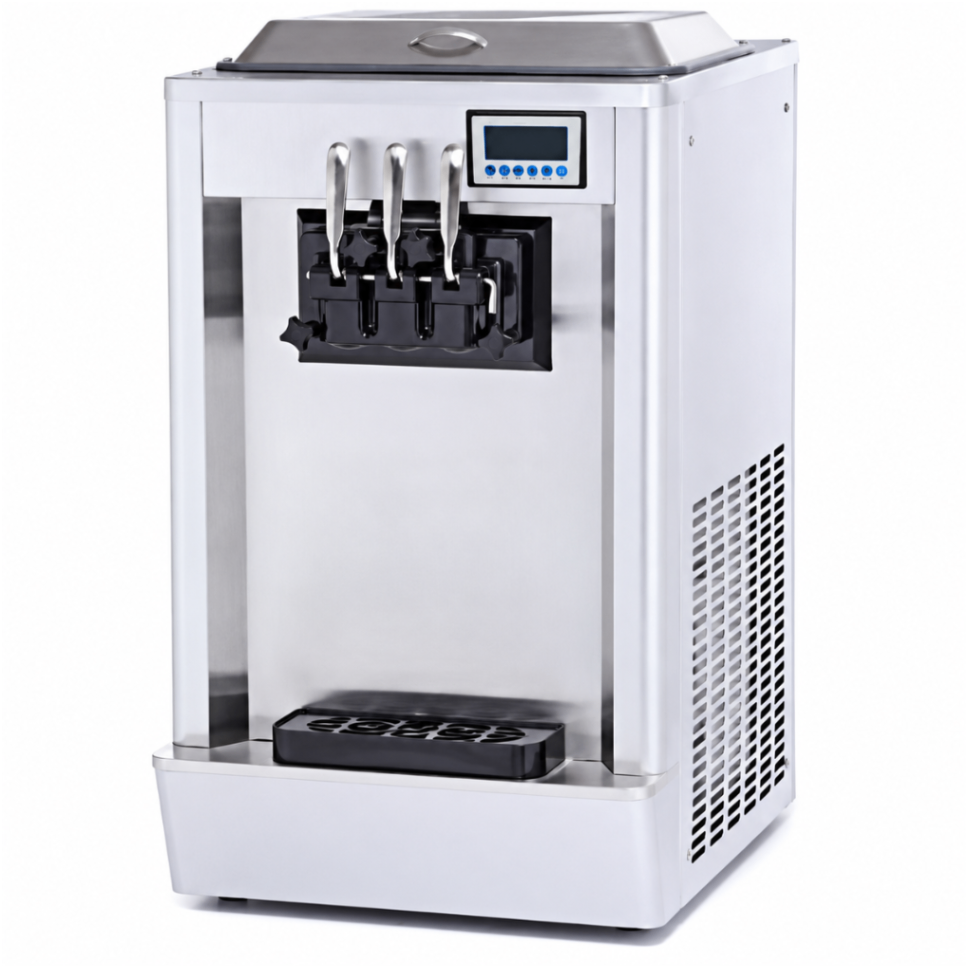 Máquina profesional de helado soft BQ333T-F con precooling y sistema Air Pump