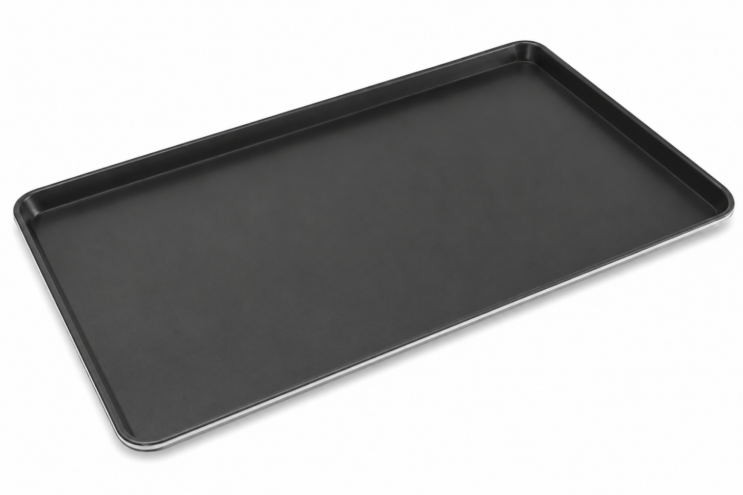 Bandeja Plana de Acero Aluminizado 600×400×30 mm para Panadería | Teflón y Borde Reforzado TS1105-S