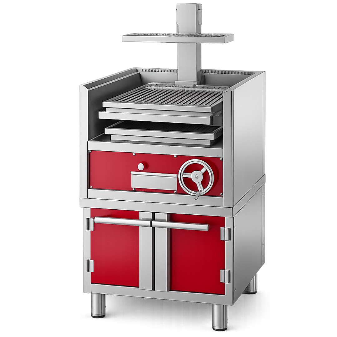 Parrilla Profesional de Carbón CH-800 – Parrilla en V – Acero Inoxidable 304