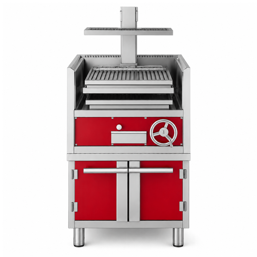 Parrilla Profesional de Carbón CH-800 – Parrilla en V – Acero Inoxidable 304