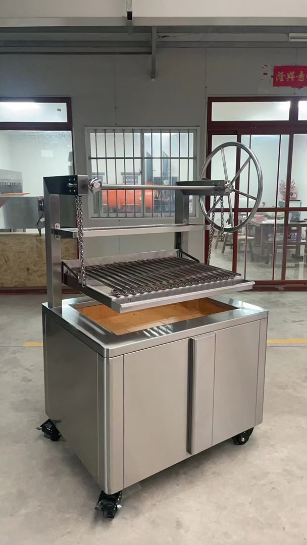 Parrilla Profesional de Carbón CH-1000 – Parrilla en V – Acero Inoxidable 304