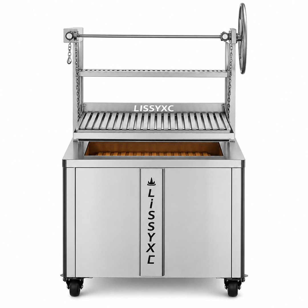 Parrilla Profesional de Carbón CH-1000 – Parrilla en V – Acero Inoxidable 304