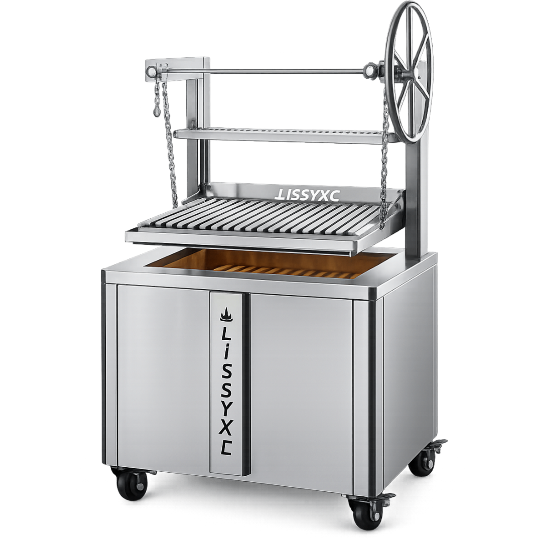 Parrilla Profesional de Carbón CH-1000 – Parrilla en V – Acero Inoxidable 304