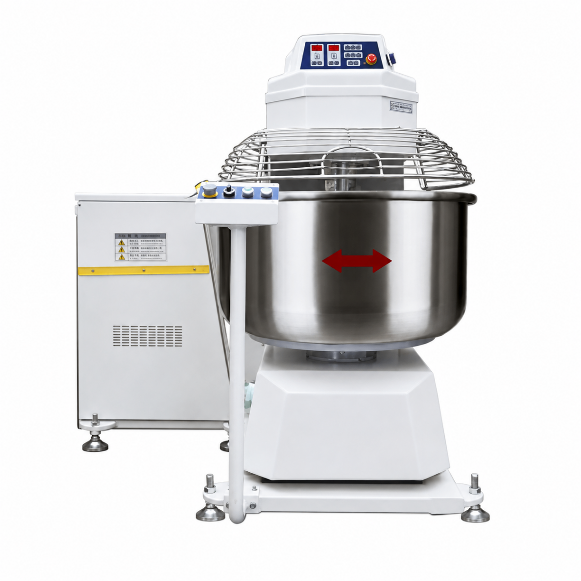 Amasadora Espiral Industrial Basculante Automática 160kg de Masa | 100kg de Harina y Cuba de 200L S-