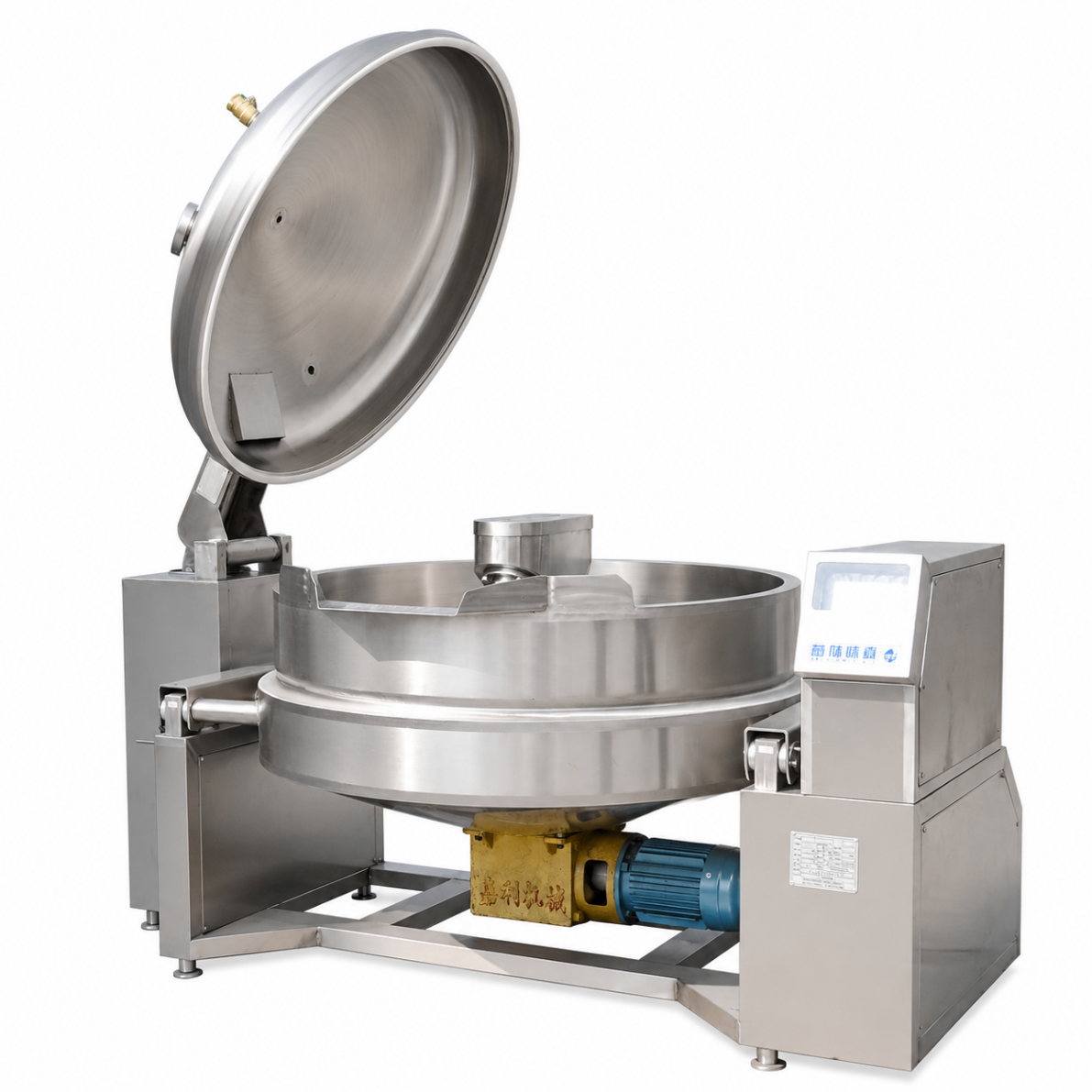 Sarten Volcable 600 L Electrica Vuelco Electrico con Valvula Lateral y Tapa Electrica Mixer - BASICO