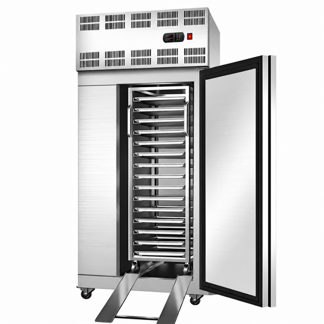 Congelador Rápido Industrial de 15 Bandejas con Carro y 460L | -60 a -80°C GDBY80-15PUT