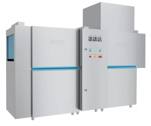 Lavavajillas de Cesta Transportadora con Secado HT-L201H – Capacidad 220 racks/hora – Doble Enjuague