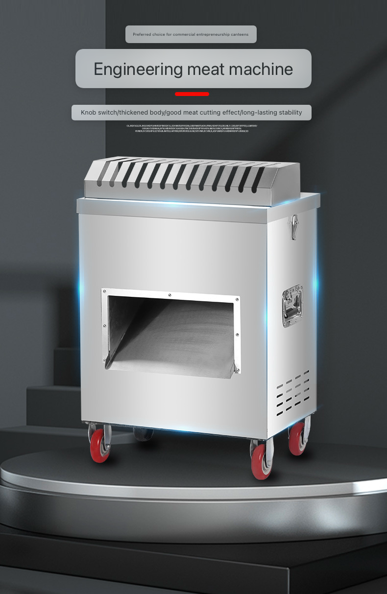 Cortadora y Troceadora de Carne Industrial 600-1000 kg/h para Procesadoras | Boca de Alimentación 9x