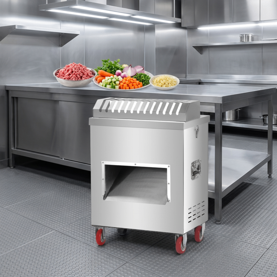 Cortadora y Troceadora de Carne Industrial 600-1000 kg/h para Procesadoras | Boca de Alimentación 9x