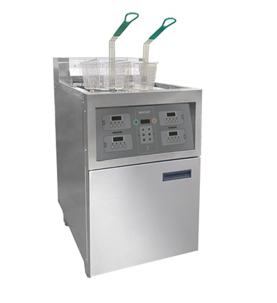 Freidora eléctrica COOLPASS CP-ED2-25L – Sistema agua-aceite – Capacidad de 25L – 380V – 12 kW