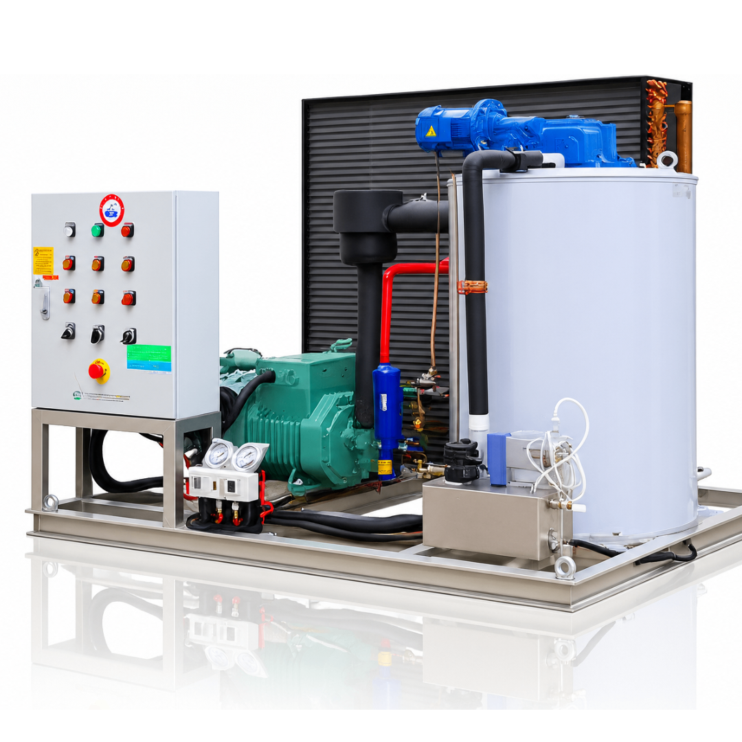 Máquina Industrial de Hielo en Escamas Koller KP30 – 3 Ton/día – Refrigeración por Aire