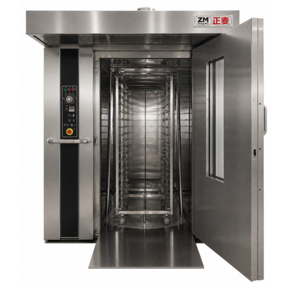 Horno Rotativo a Gas ZMZD-64M – 64 Bandejas – Carro Rack – Panel Manual