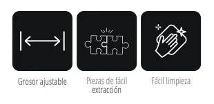 Cortadora Rebanadora de Carne o Fiambre Brunetti CC350M Aluminio Anodizado