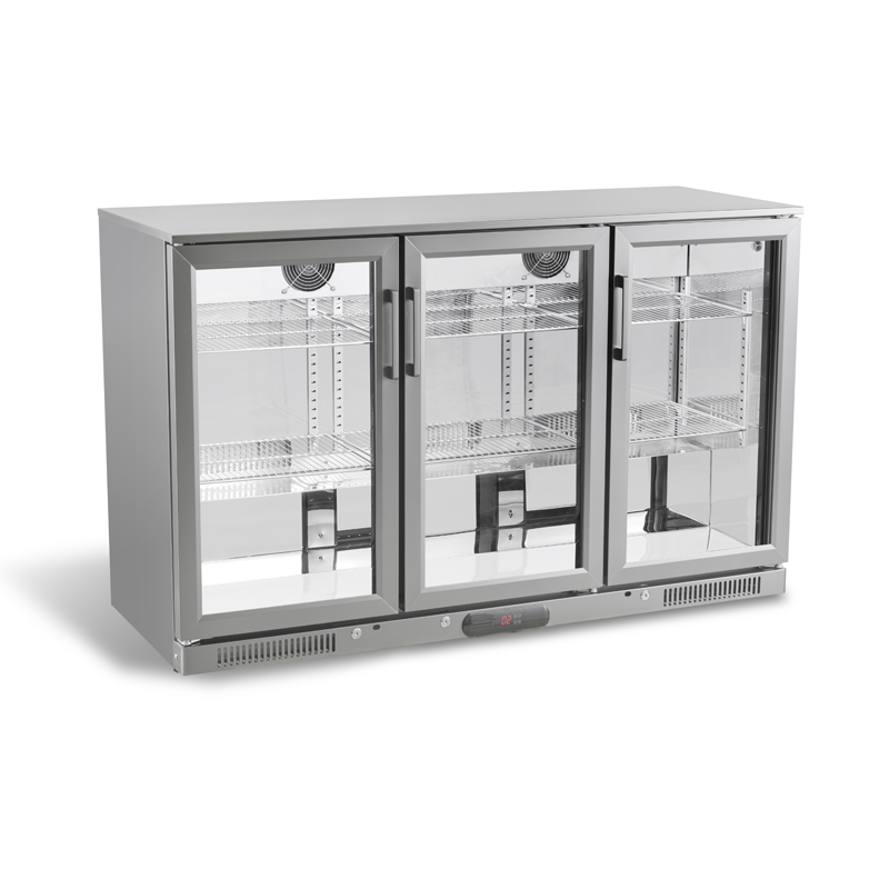 Back Bar Refrigerado Profesional SC-318FS | 318 L – Puerta Abatible de Cristal