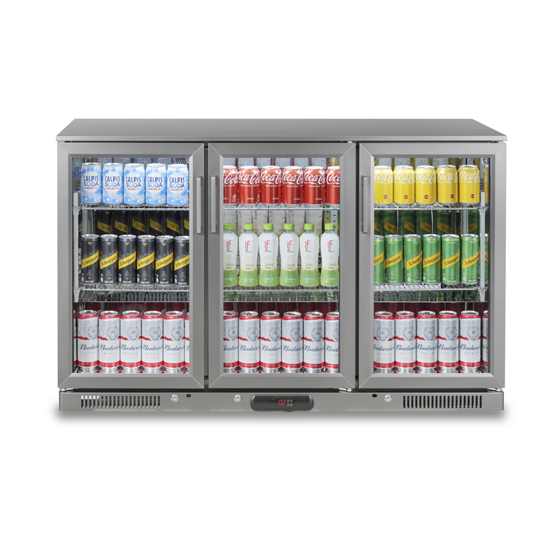 Back Bar Refrigerado Profesional SC-318FS | 318 L – Puerta Abatible de Cristal