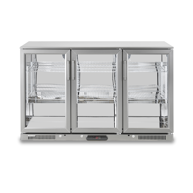 Back Bar Refrigerado Profesional SC-318FS | 318 L – Puerta Abatible de Cristal