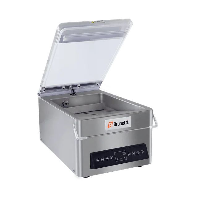 Envasadora al Vacío de Mesa Brunetti VTP21 Bomba 4 m3/h Motor 150W Barra sellado 21 cm