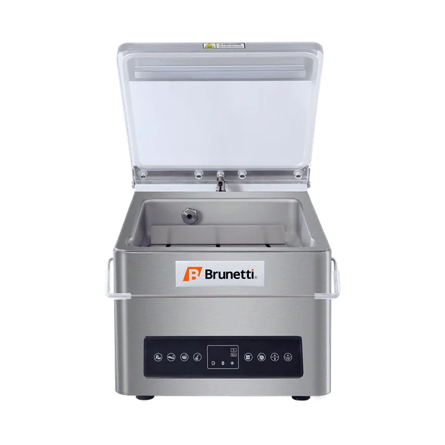 Envasadora al Vacío de Mesa Brunetti VTP21 Bomba 4 m3/h Motor 150W Barra sellado 21 cm