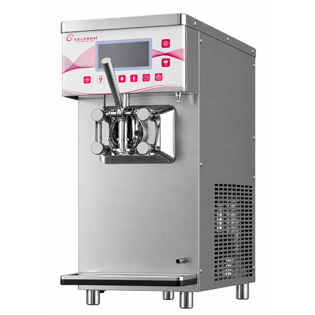 Máquina Profesional de Helado Soft GP100-D – Sobremesa, 1 Sabor, Defrost