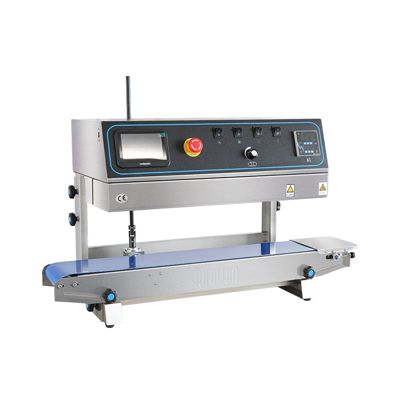 Selladora de Banda Continua Industrial 16 m/min con Impresora Ink-jet para Packaging | FRP-810II