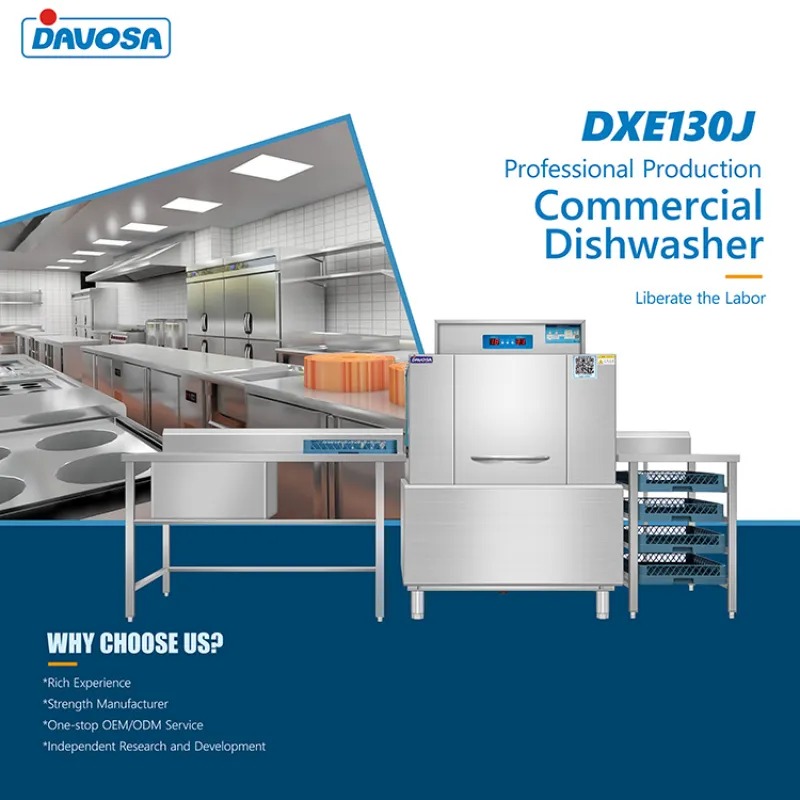 Lavavajillas de Arrastre Industrial DXE130J – 100 cestas/h