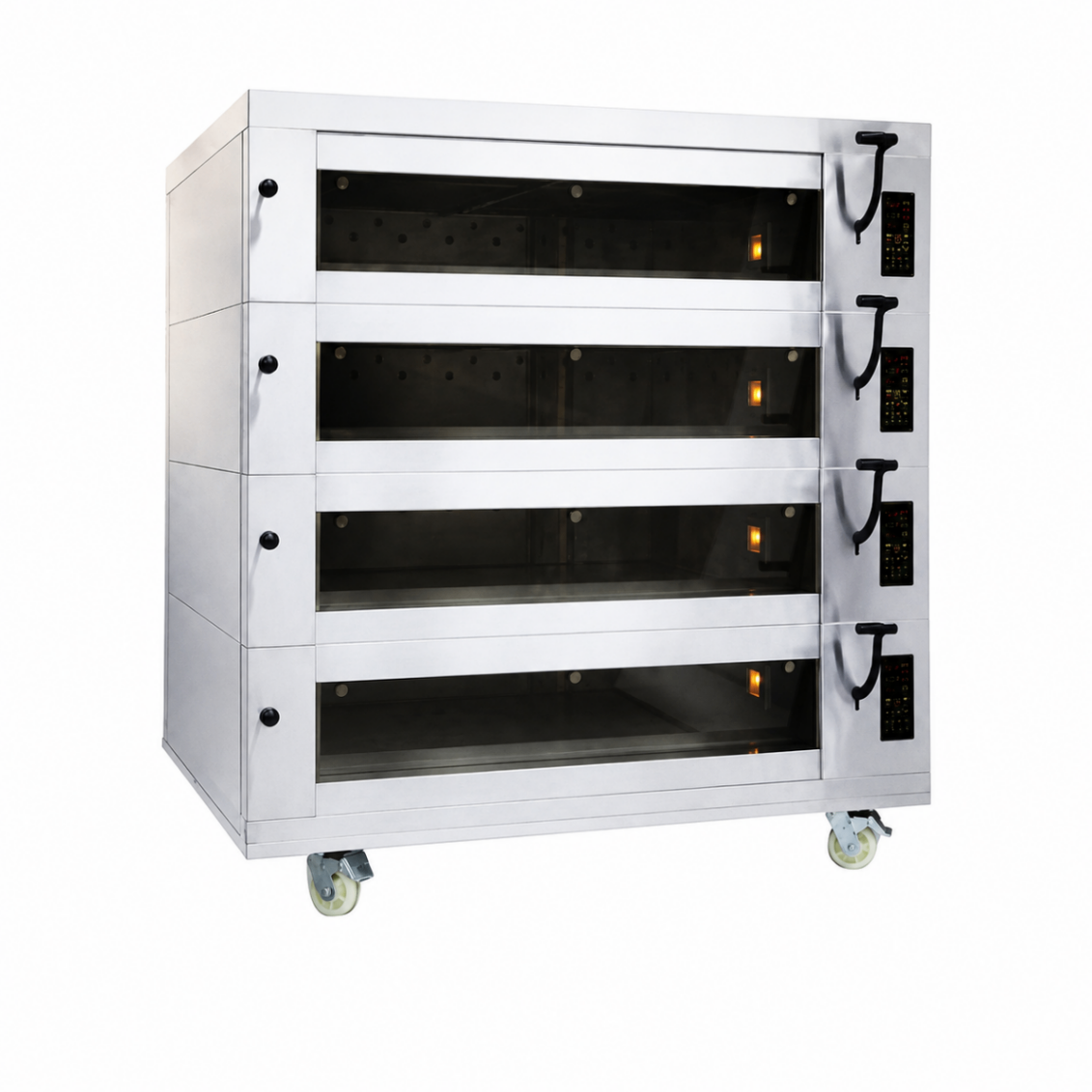 Horno Eléctrico Piso Estilo Europeo 4 Cámaras 12 Bandejas Vapor, Piedra y Campana S-E403F - FULL