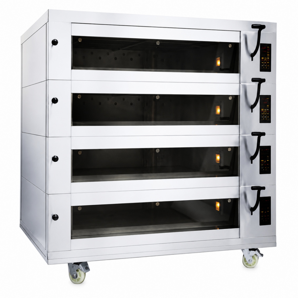 Horno Eléctrico Piso Estilo Europeo 4 Cámaras 12 Bandejas Vapor, Piedra y Campana S-E403F - FULL