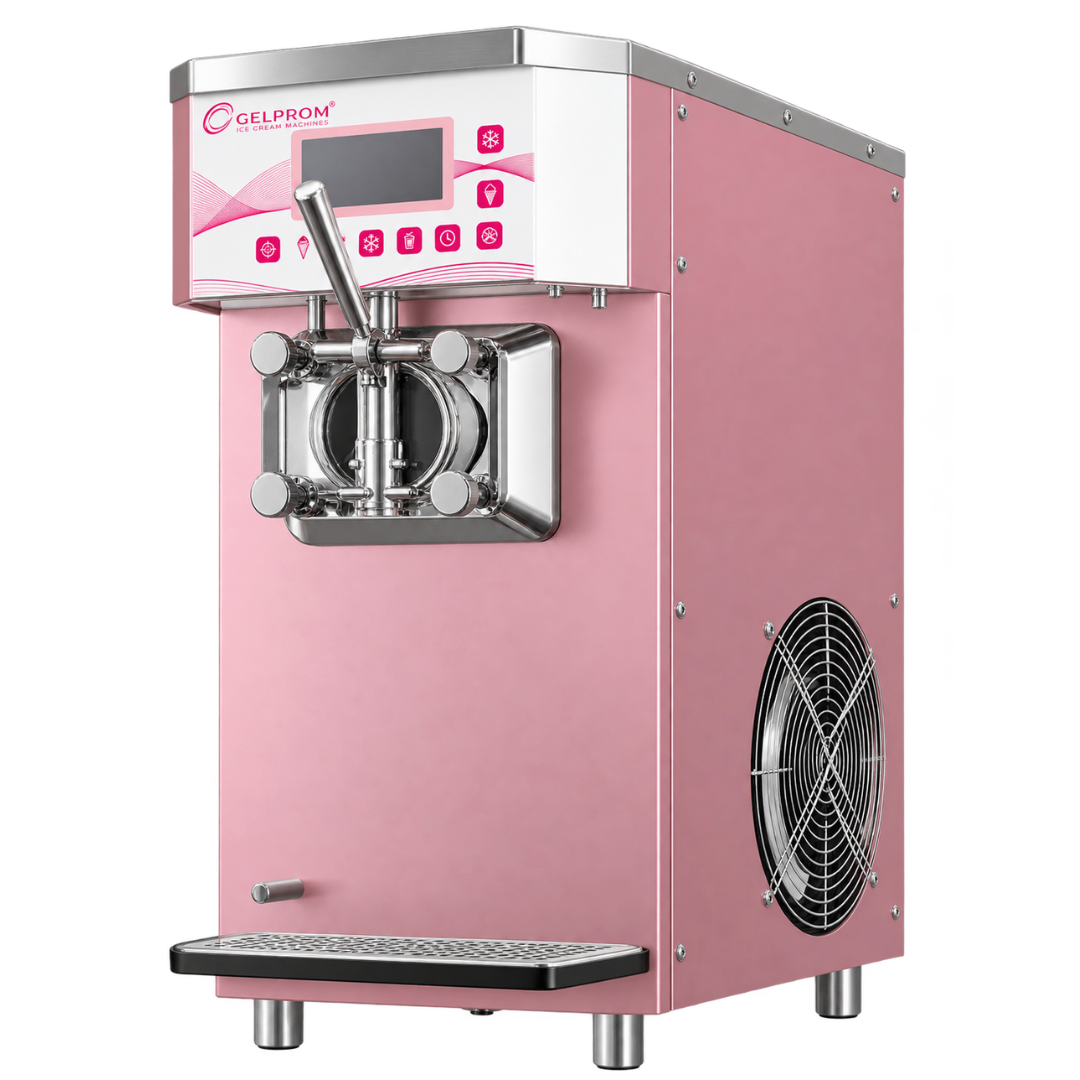 Máquina profesional de helado suave GP100PRO-D – sobremesa, 1 sabor, Defrost