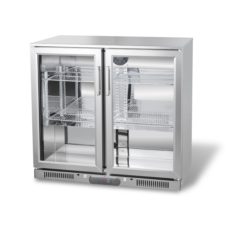 Back Bar Refrigerado Profesional SC-208FS | 208 L – Puerta Abatible de Cristal