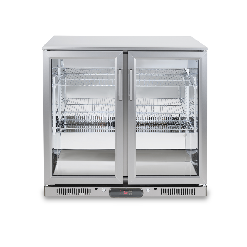 Back Bar Refrigerado Profesional SC-208FS | 208 L – Puerta Abatible de Cristal