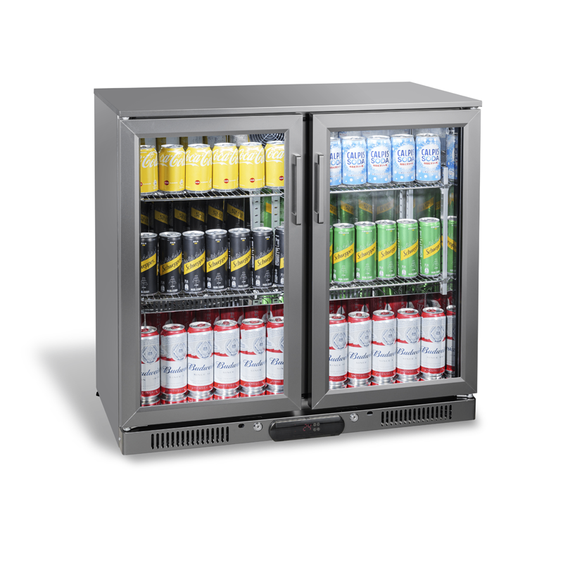 Back Bar Refrigerado Profesional SC-208FS | 208 L – Puerta Abatible de Cristal