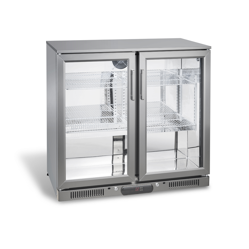 Back Bar Refrigerado Profesional SC-208FS | 208 L – Puerta Abatible de Cristal
