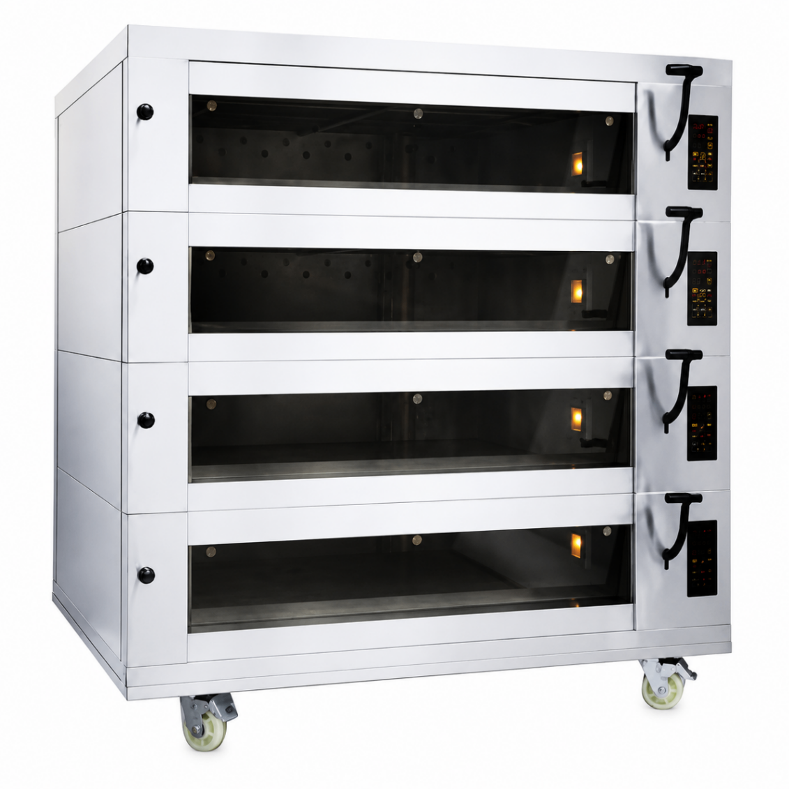 Horno Eléctrico de Piso Estilo Europeo 4 Cámaras 12 Bandejas 400×600mm S-E403 - ESTÁNDAR