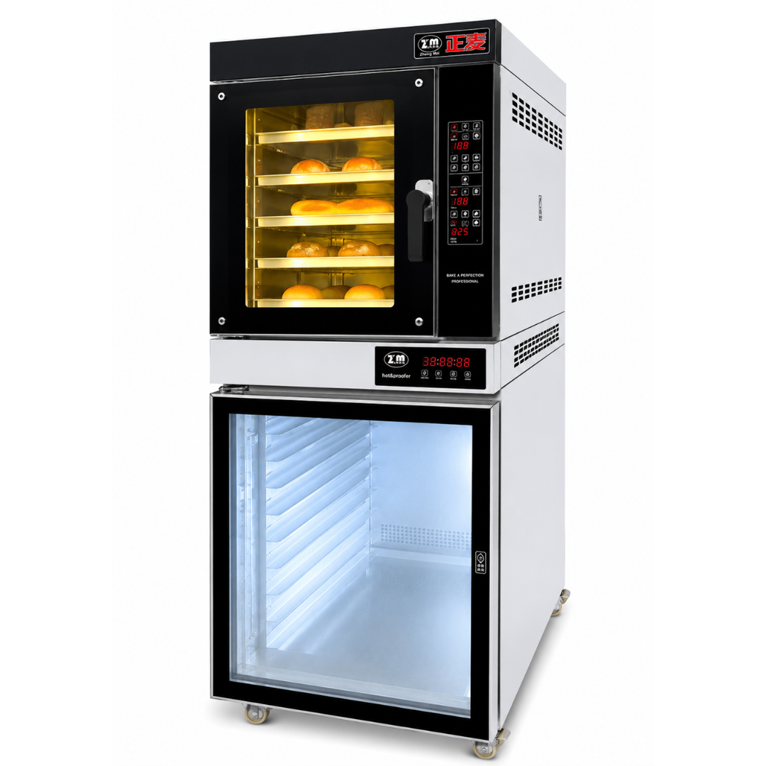 Horno de Convección Eléctrico ZMC-512FD con Fermentadora – 5 Bandejas