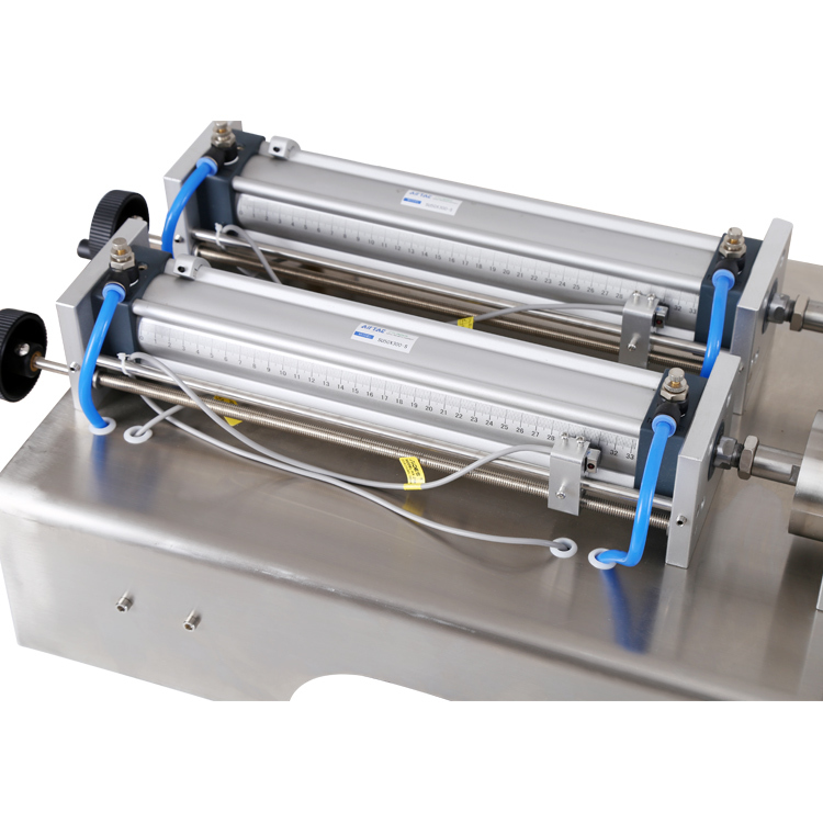 Llenadora Semiautomática Industrial de Pistón 10-300 ml para Líquidos Viscosos y Pastas | 2 Cabezale