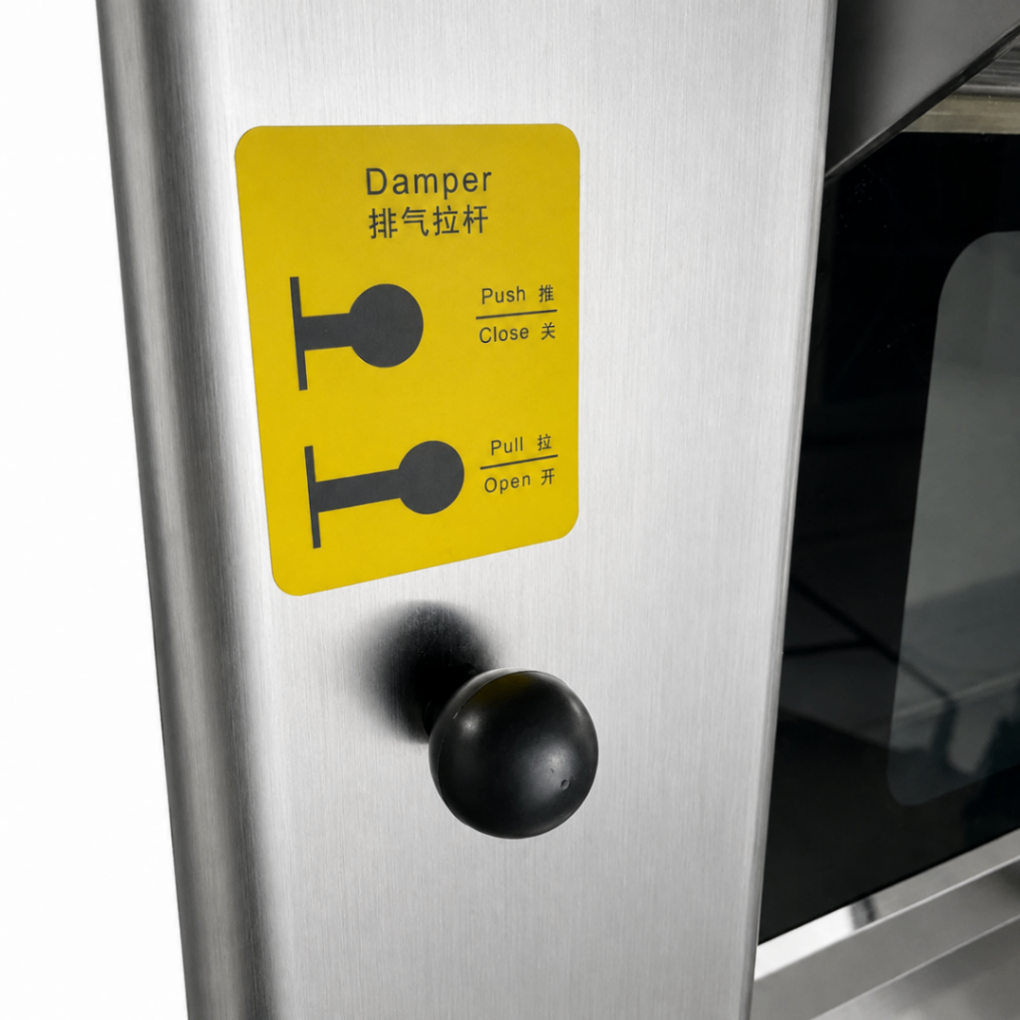 Horno Eléctrico de Piso 1 Cámara 3 Bandejas 400×600mm Tipo T S-103T - ESTÁNDAR