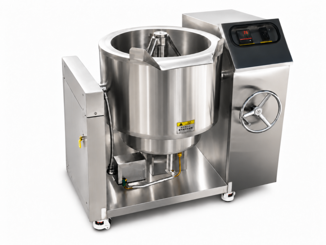 Marmita Basculante 100 L Gas Camisa de Aceite | Vuelco Manual | Agitador Estándar | BÁSICO