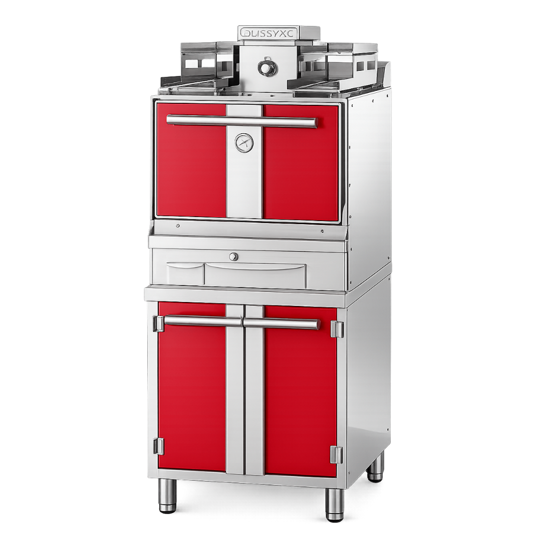 Horno Profesional de Carbón y Leña CS-802 – Acero Inoxidable 304 – Con Chimenea
