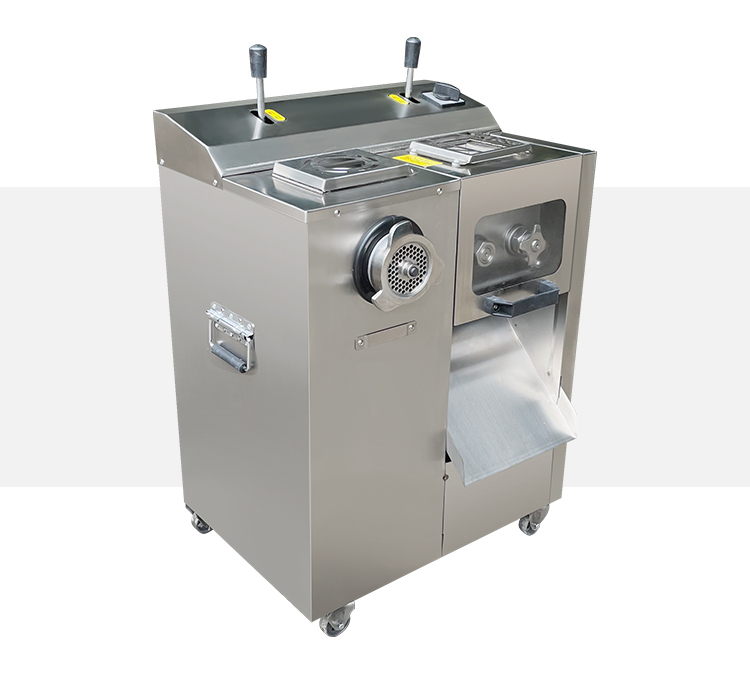 Máquina Combinada Cortadora y Picadora de Carne Fácil Desmontaje | Doble Motor 2200W Molino 250kg/h