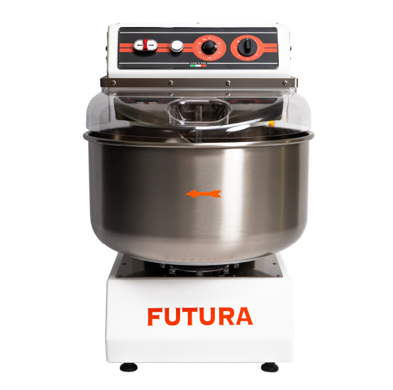 Amasadora de espiral Industrial FUTURA30 – 2,2 kW – 400V/230V – 30 kg