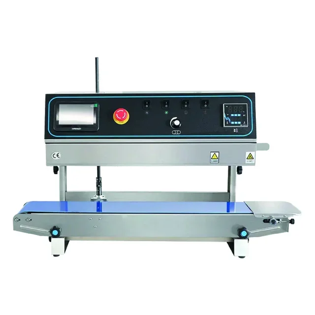 Selladora Vertical de Bolsas Continua Brunetti SEC810V Pantalla Táctil Impresor Inkjet