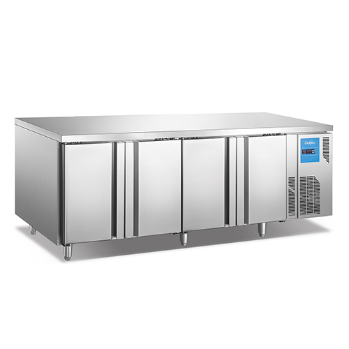 Mesa Fría Congelador Comercial GN 1/1 de 4 Puertas | Mostrador de Frío Negativo 2250mm TD23L4